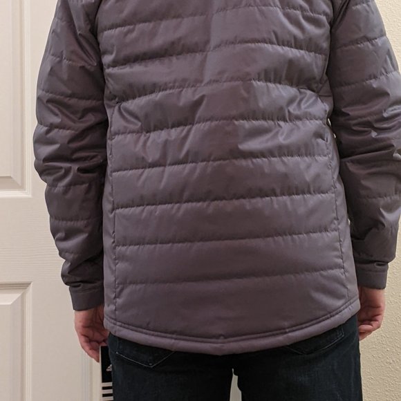 Adidas Sl transition jacket men's size medium gray puffer zips up onix coat - Picture 8 of 14